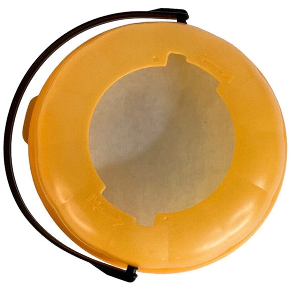 1986 McDonalds Halloween Bucket Orange Pumpkin Happy Meal Pail Hard To Find Face - Picture 9 of 9